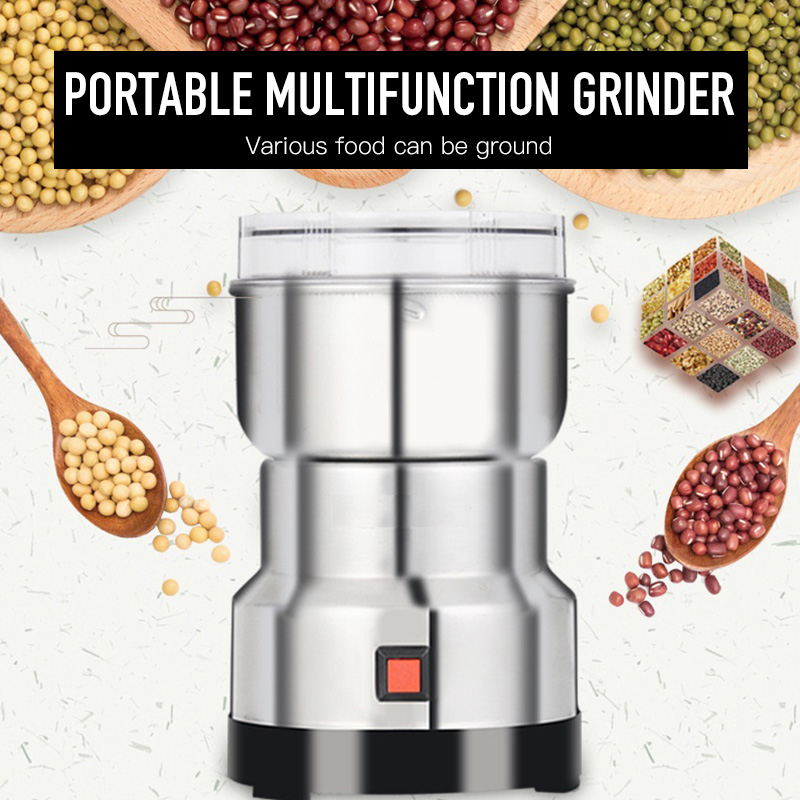 SOONICK Mini Electric Coffee Grinder Upgraded Stainless Steel Blade Beans Herbs Nuts Portable Coffee Grinder Mill for Kitchen