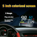 WiiYii D5000 Car HUD Head Up Display OBD2 Diagnostic Tool Digital LED Speedometer Windshield Screen Projector Speeding Warning