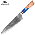 8 Inch Chef Knife 67 Layer Damascus Steel Kitchen Knives Sharp Utility Cooking Vegetable Slicing Chef Knife With Wooden Handle