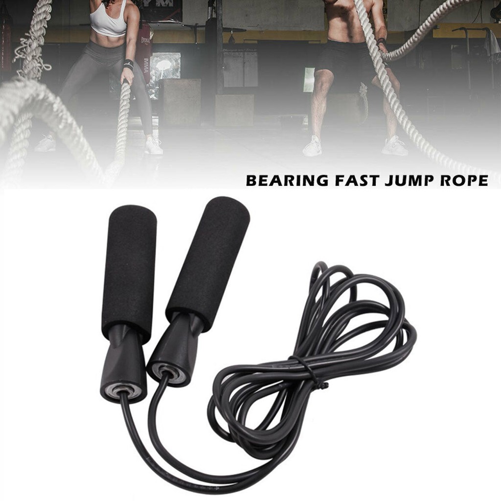 Aerobic Exercise Boxing Skipping Jump Rope Adjustable Bearing Speed Fitness Sport Exercise Home Shaping Body#30