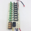 12V DC power distribution 9-way PCB board terminal block for switching power supply electricity current wiring LED switch 9CH