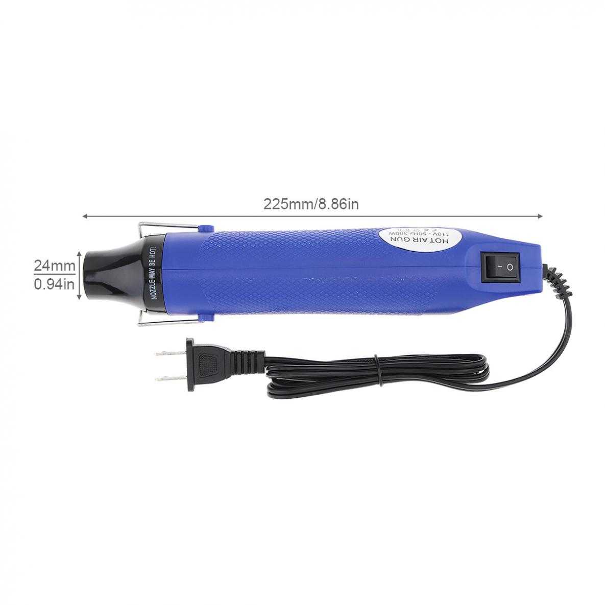110V / 220V 300W Heat Gun Electric Blower Handmade with Shrink Plastic Surface and EU / US Plug for Heating DIY Accessories