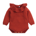 Baby Boy Girl Autumn Winter Clothes Long Sleeve Solid Color Knitted Warm Romper Jumpsuit Playsuit Newborn Clothes