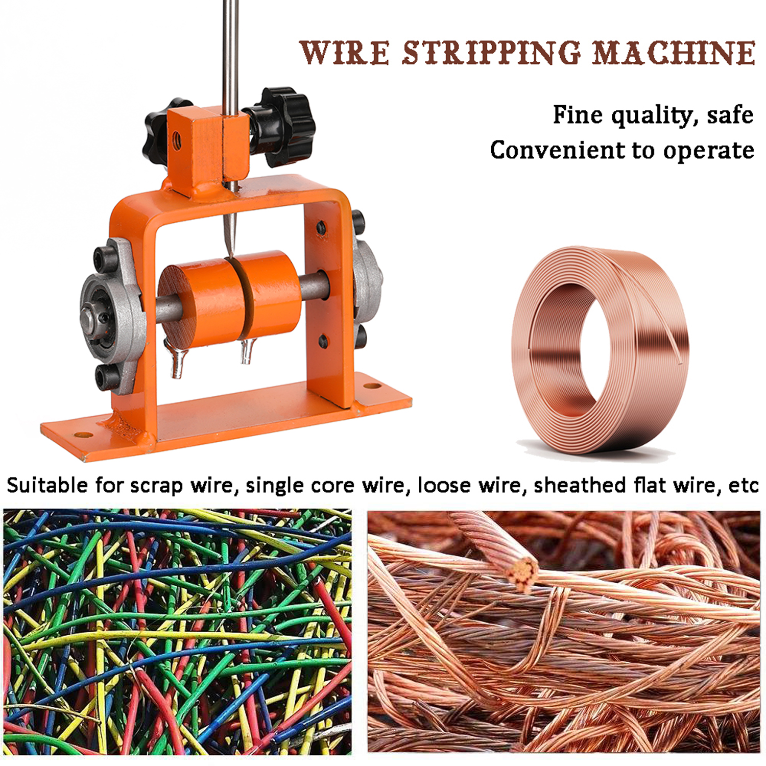 Wire Stripper Manual Peeling Machines Household Scrap Copper Wire and Cable Stripper 1-25mm Hand Tool Small Manual Stripper