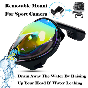Full Face Diving Mask Anti-fog adjustable headband Snorkeling Mask Liquid silicone Underwater Swimming Equipment