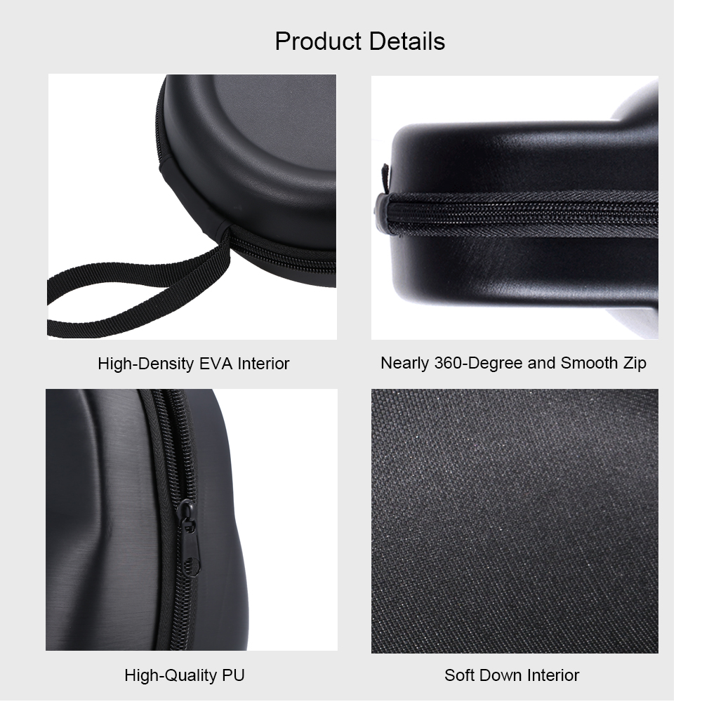 Hard Drive Disk Cae Headphone Case EVA Carrying Headphone Bag Travel Carrying Case Storage Ultimate Protection PU for Sennheiser