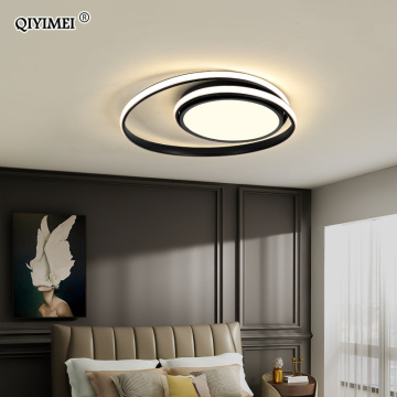 Modern Ceiling Lights LED Lamp For Living Room Bedroom Study Room White black color surface mounted Ceiling Lamp Deco AC85-265V