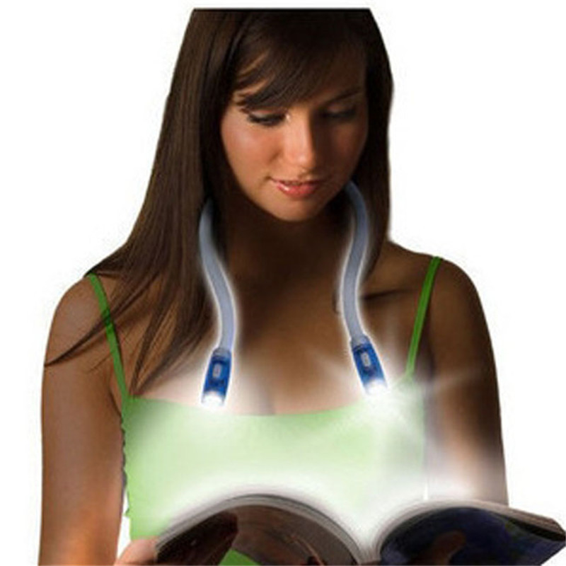 Flexible Handsfree LED Neck Light Hug Light Book Reading Lamp Novelty LED Night Light Flashlight Book Light
