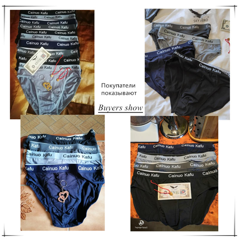 4pcs/Lot Men's Underwear Male Solid Briefs Underpants for Men Brief Bamboo Fiber Panties Mens Bikini Pant Men Sexy Slip Hombre