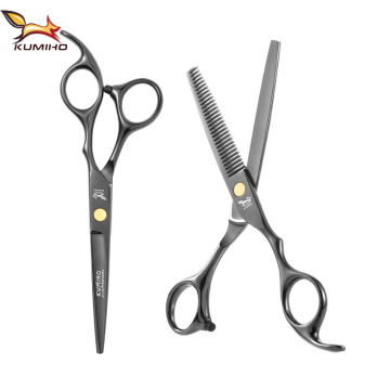 KUMIHO 2020 New Arrival F2-60 Hair Scissors Set for Family and Barber Use 6inch 5.5inch 4 Colors Available Free Ship
