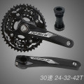 S57 Bicycle Crank Chainwheel RS aluminum alloy hollow mountain sprocket wheel 24-32-42T 3 disc plate 30 speed central axis bike