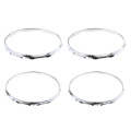 Sunnimix 1 Pair 14inch Sanre Drum Hoop Ring Rim Die Cast Hoops for Drum Set Kit Replacement Parts Thick 1.2mm