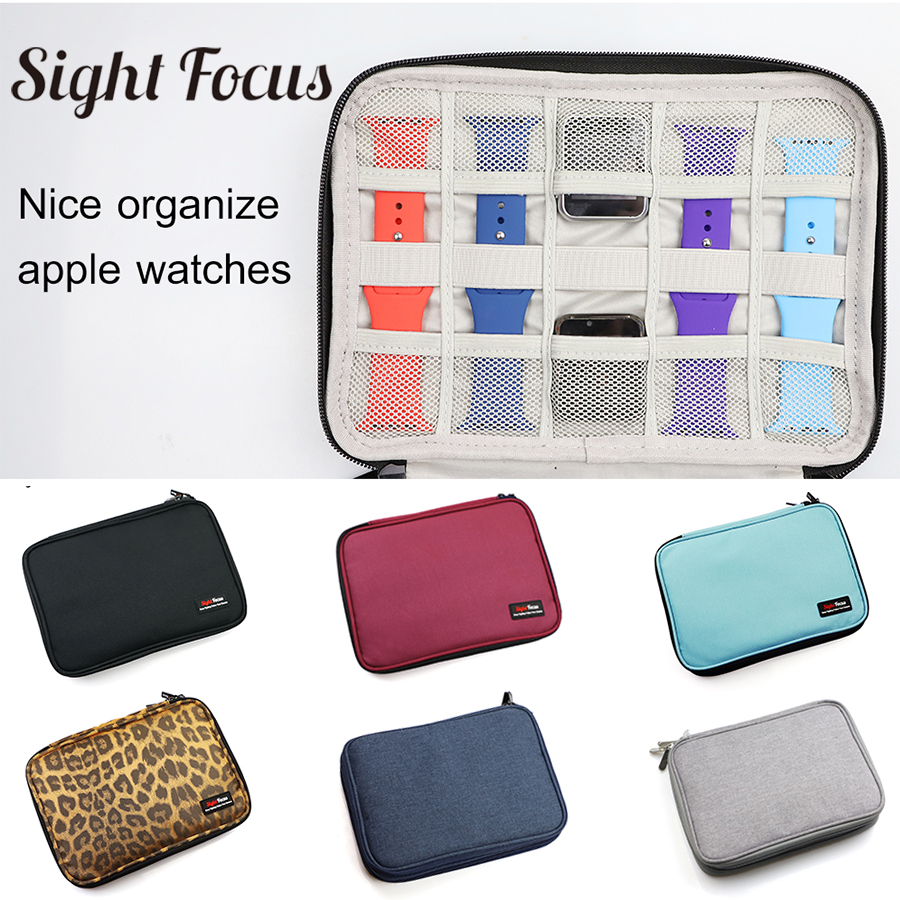 18 slots Travel Watch Organizer Watch Box Case Watch Holder Watchband Storage Cabinet For Apple Watch band Strap Jewelry Box