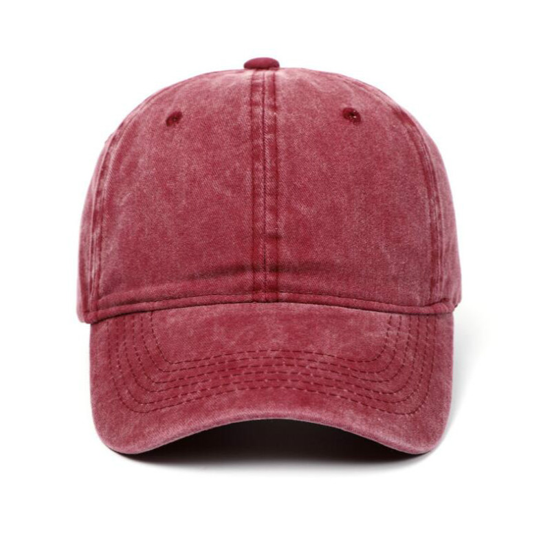 solid color washed cotton baseball cap hip hop casual make old blank snapback hat cap men retro curved sun hat trucker hat bone