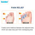 4pcs Three-hole Little Toe Separator Overlapping Toes Correcttor Bunion Blister Pain Relief Toe Straightener Protector D3493