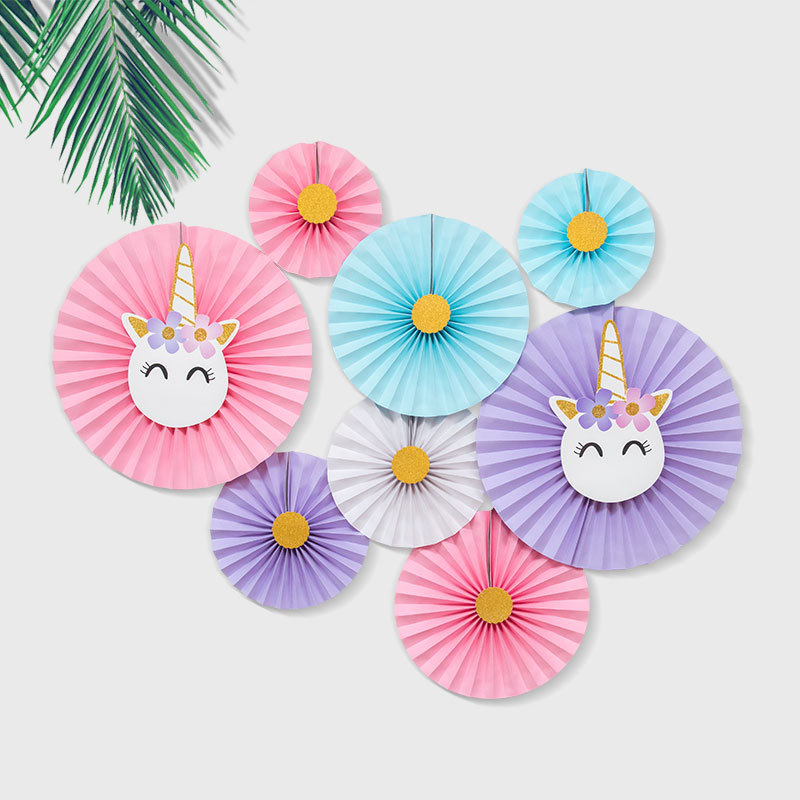 DIY Tissue Paper Fans Party Decorations Christmas Hanging Paper Crafts Baby Shower Decorations Birthday Wedding Decor Supplies