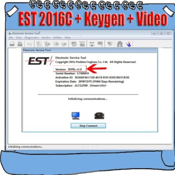 Full Function 2016C for Perkins EST Electronic Service Tool Diagnostic Software + Keygen Active + Install Video