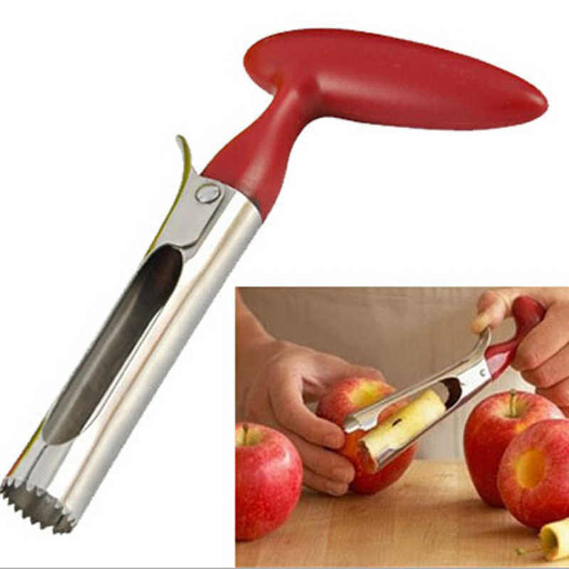 1pc Easy Stainless Steel Apple Core Removing Gadget Fruit Slicer Multi-use Vegetable Core Cutter Fruit-eating Kitchen Gadgets