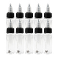 10x 30/50/60/120/250ml Tattoo Airbrush Ink Bottles LDPE Temporary Tattoo