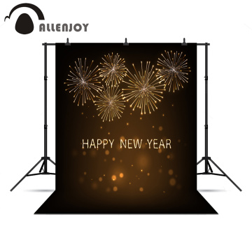 Allenjoy background New Year fireworks gold glitter shiny firecrackers photographic background backgrounds for photography