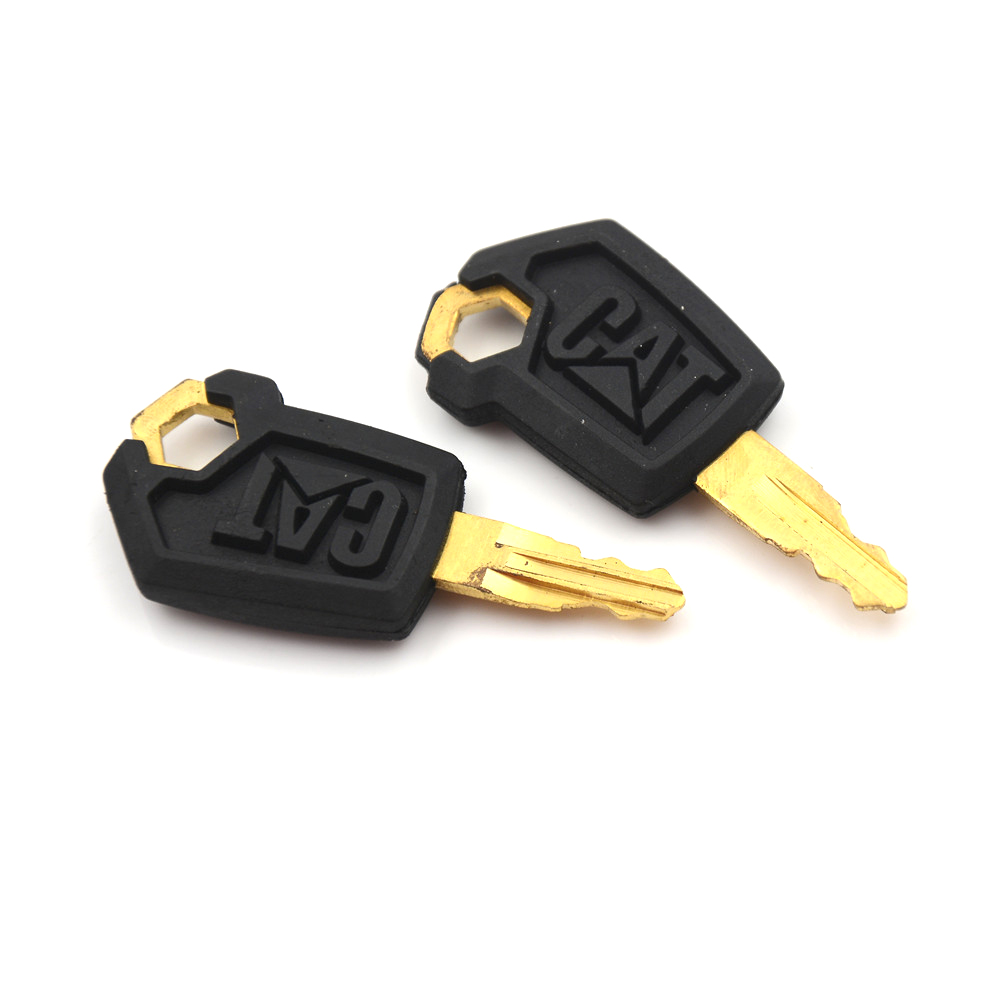 4PCS Black & Gold Heavy Equipment Ignition Loader Dozer Key For Caterpillar 5P8500 CAT Metal & Plastic