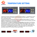 STC-3008 Dual Digital Temperature Controller Two Relay Output 12V 24V 220V Thermoregulator Thermostat With Heater Cooler STC3008