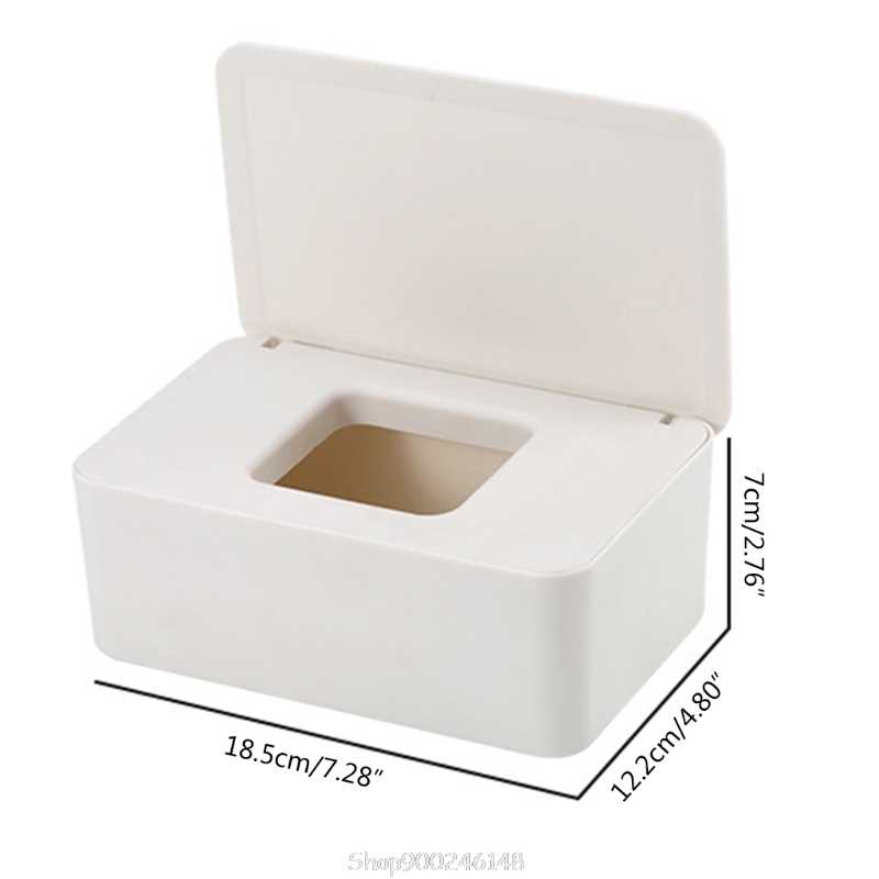 Wet Tissue Box Desktop Seal Baby Wipes Paper Dispenser Napkin Storage Holder Container with Lid S17 20 Dropshipping