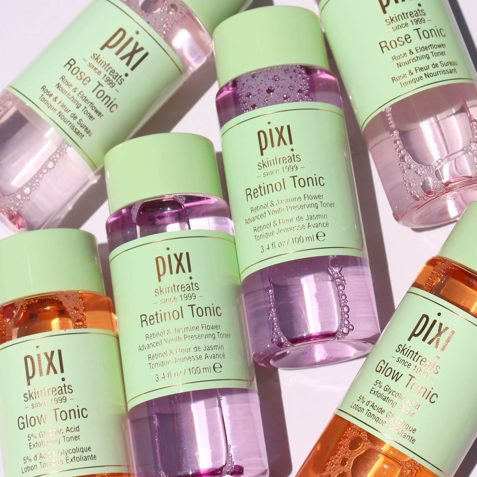 Pixi 250ml 5% Glycolic Acid Glow Tonic Moisturizing Oil-controlling Essence Toners Astringent for Female Makeup Face Care