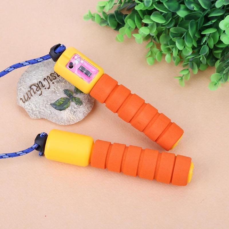 2.5m Skipping Rope Cotton Sponge Count Wire Exercise Fitness Outdoor Sports Jump Ropes Random Color