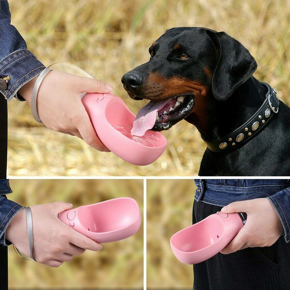 350ml 480ml 550ml Portable Dog Water Bottle BPA Free Travel Puppy Cat Drinking Bowl Outdoor Water Dispenser Feeder Pet Products