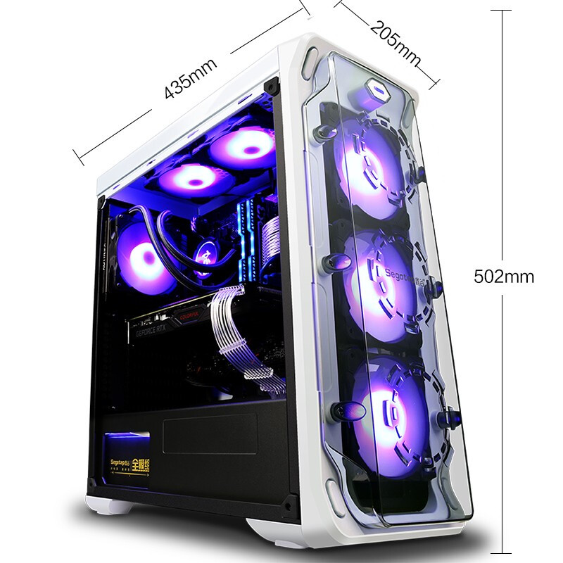Colorful i9 10900K 3.7GHz Gaming PC Desktop RTX3090 24GB RAM 64GB Computer Water Cooling