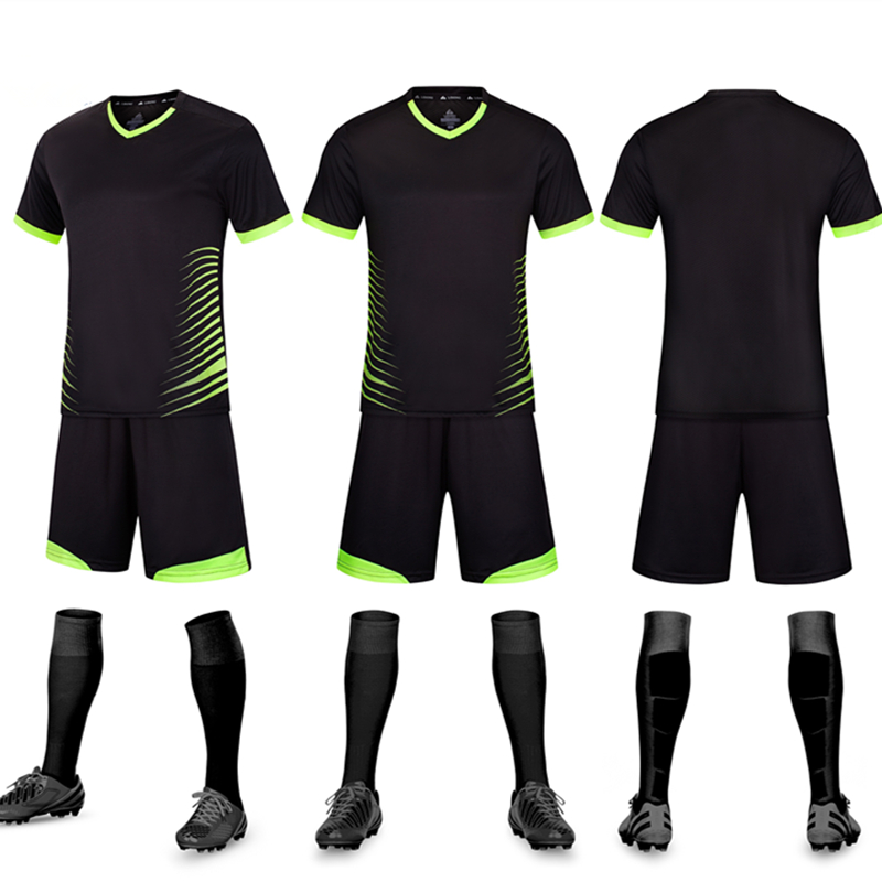 LIDONG New Kids Football Kits Boys Soccer Sets Jersey Uniforms Futbol Training Suits Breathable Polyester Short Sleeved Jerseys