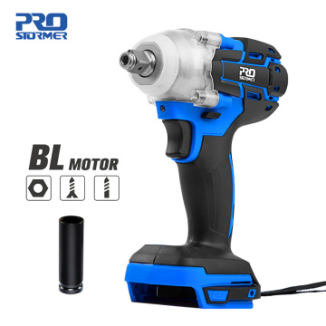 Brushless Wrench Impact Electric Screwdriver Cordless Electric Wrench For 18V Makita Lithium Battery Bare Tool By PROSTORMER