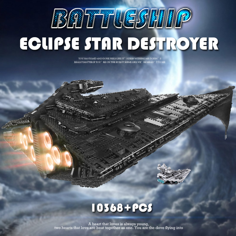 MOULD KING Building Blocks Star Plan The Eclipse-Class Dreadnought model sets Assemble Bricks Kits Kids DIY Toys Birthday Gifts