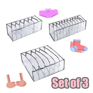 New Underwear Storage Compartment Box Foldable Bra Organizer Drawer Socks Storage Box Cabinet Drawer Divider Home Organizer