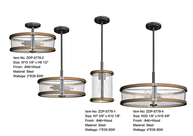 5778 Decorative Indoor Pendant Lamp
