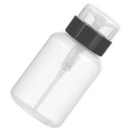 220Ml Pack of 2 Push Down Empty Lockable Pump Dispenser Bottle for Nail Polish and Makeup Remover
