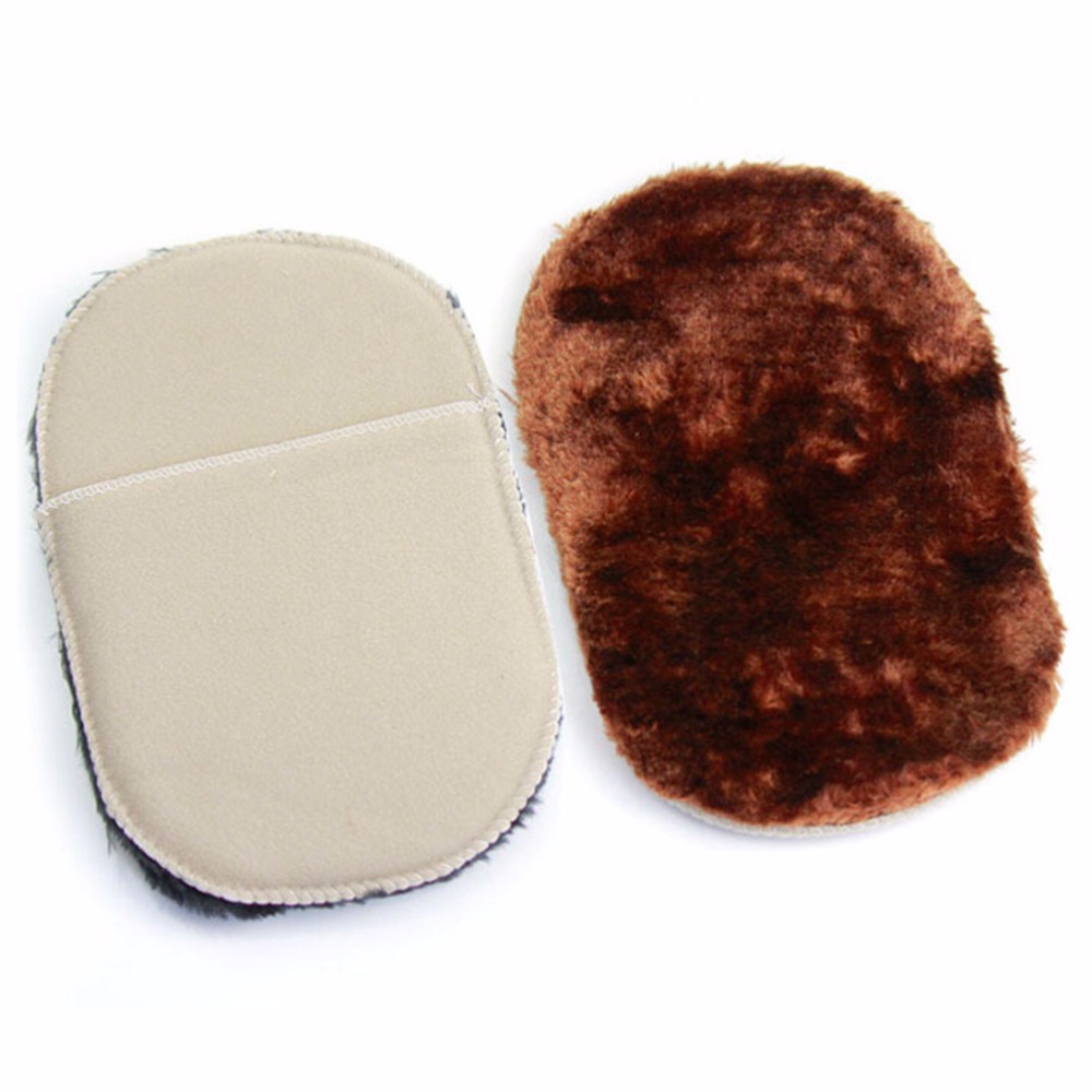 New Soft Home Use Shoes Cleaning Gloves Cloth Polishing Shoe Brush Imitation Wool Random Colors Wholesale