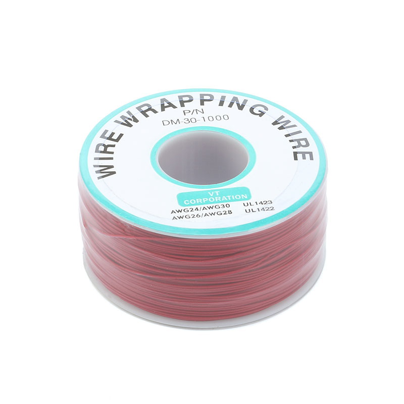 One Roll 30AWG Wire Wrapping Wire, Tinned Copper Solid, PVC insulation Ok Wire Electrical Wire for Laptop Motherboard PCB Sold