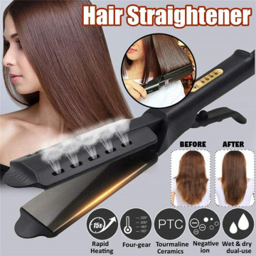 Hair Straightener Curler Hair Thermal Performance Home Flat Iron straightener Hot Comb Hair Flat Iron Professional Fast Warm-up