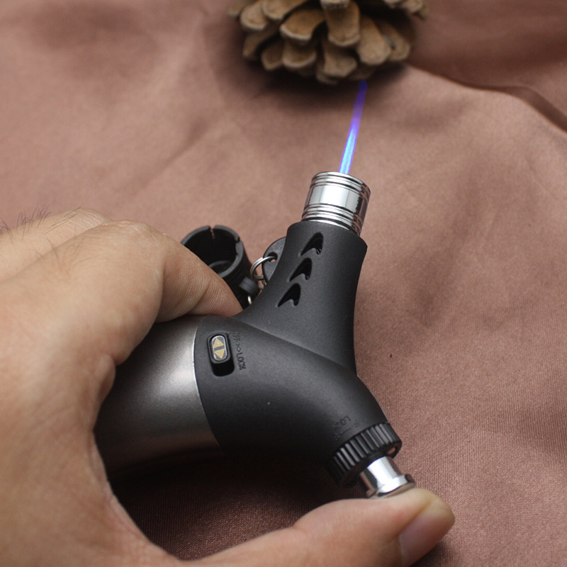 Jet Butane Cigar Lighter Torch Turbo Lighter Gas Cigarette 1300 C Spray Gun Fire Windproof Lighter No Gas