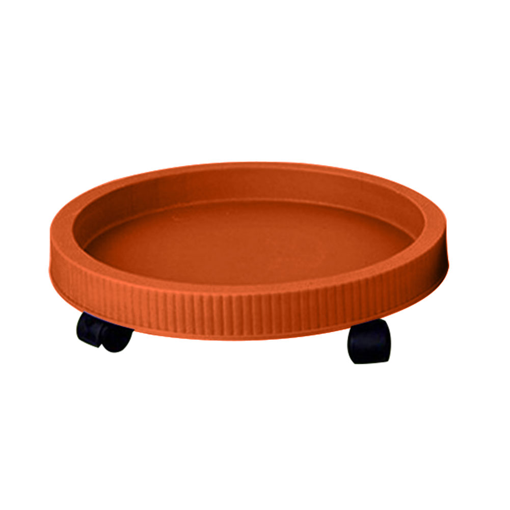 Round Tray Saucers Removable Flower Pot Tray Wheels Bottom Tray Plant Base Water Drip Holder Garden Supply Reusable Plant Stand