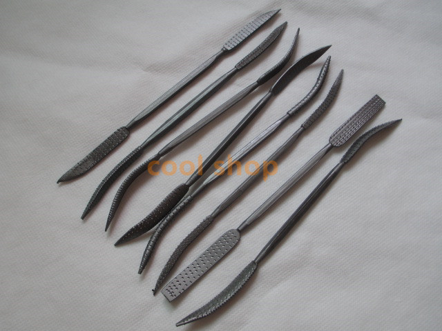 8pcs 190mm Double Ended Riffler Wood Rasp File Set Woodworking Carving