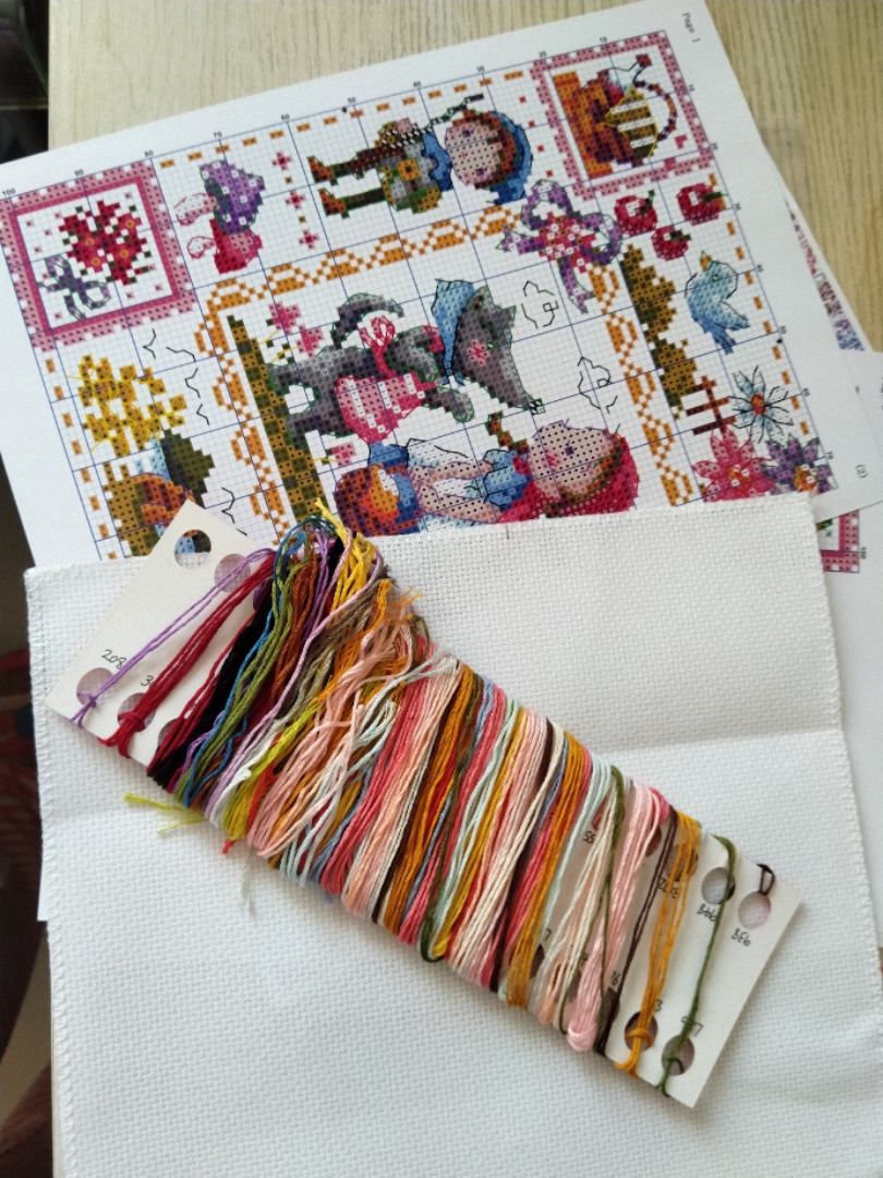 The wreath angel cross stitch package magic doll DMC linen aida 14ct 18ct flaxen cloth kit embroider DIY handmade needlework