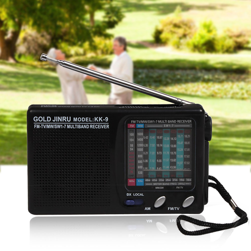 KK-9 Mono Channel Shortwave Mini Radio Wireless AM/FM Receiver Classic Home Radio Speaker Full Band High Sensitivity Speakers