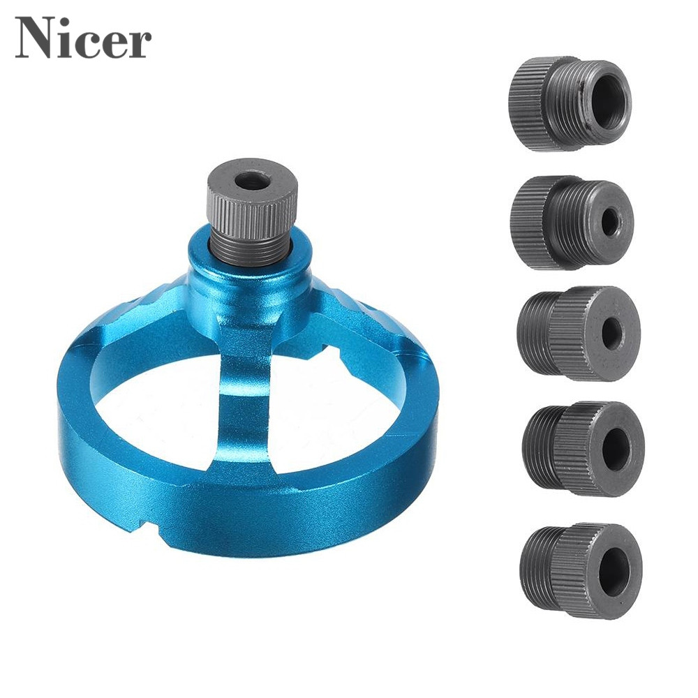 5/6/7/8/9/10MM Drill Bushing 90 Degree Drill 3-In-One Guide Drill Bit Hole Puncher Locator Jig Hinged Hole Opener Woodworking