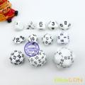 Bescon Polyhedral Dice 50-sided Dice, D50 die, D50 dice, 50 Sides Dice, 50 Sided Cube of White Color