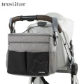 Insular Mommy Diaper Bags Mother Large Capacity Travel Nappy Backpacks with Anti-loss Zipper Solid Baby Maternity Nursing Bags