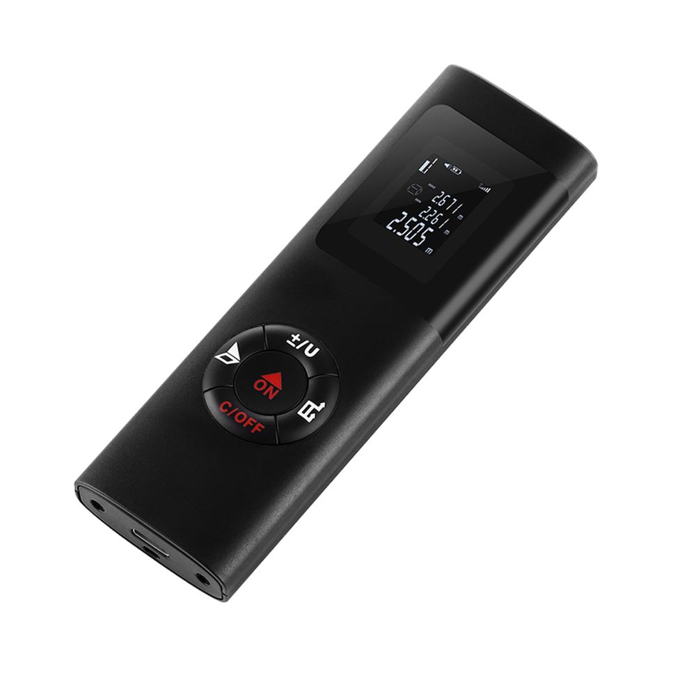 40M Mini Laser Distance Meter USB Rechargeable Infrared Rangefinder Digital Portable Range Finder Measure Diastimeter