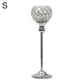 Crystal Hollow Candle Holder Metal Candlestick Festival Home Wedding Party Decoration Candle Accessory Desktop Candlesticks